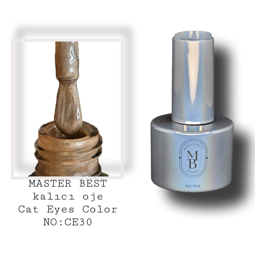 Masterbest gül altın-bronz kedi gözü kalıcı oje CE30 15ml