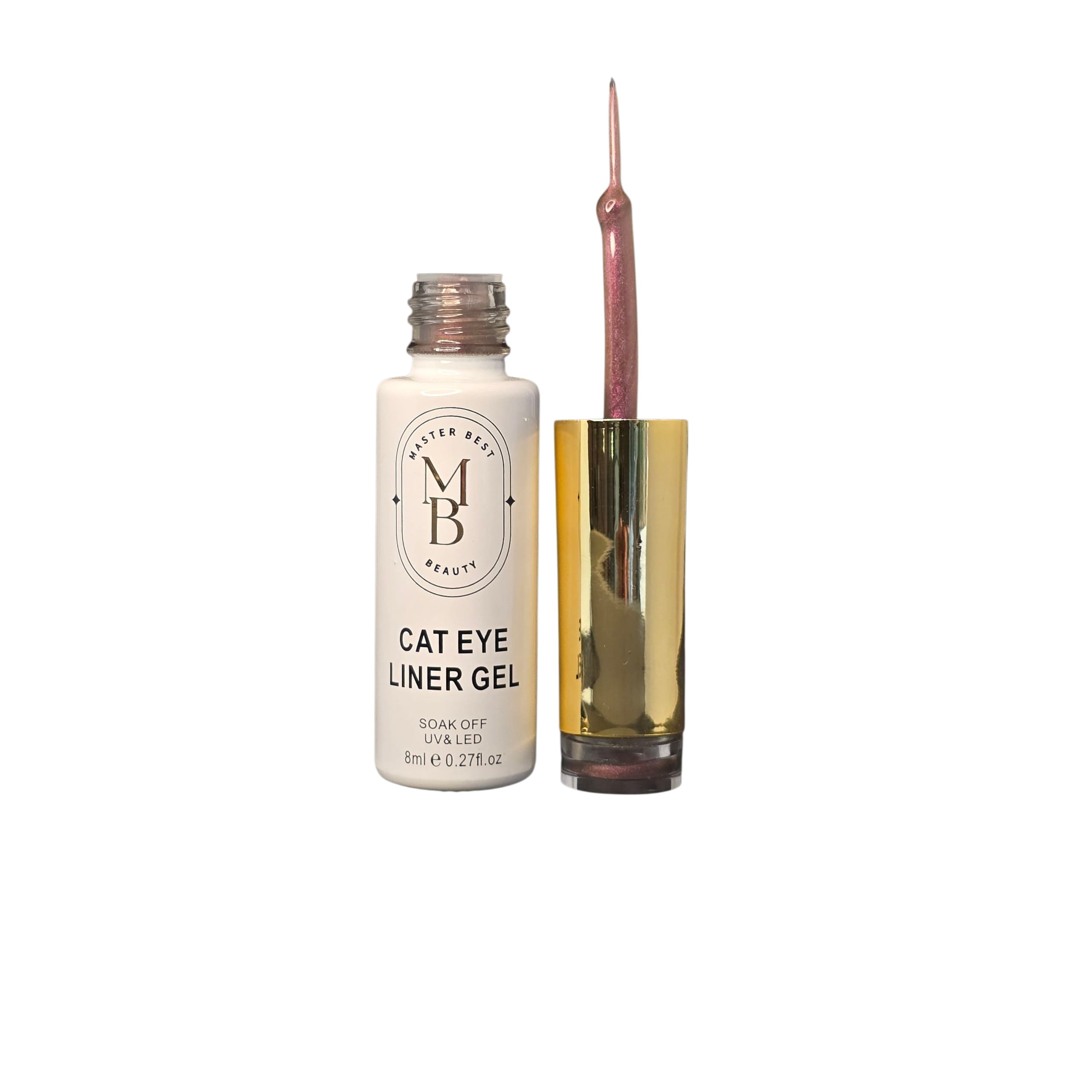 Masterbest şeffaf gül kurusu cat eye liner gel CE05 8ml