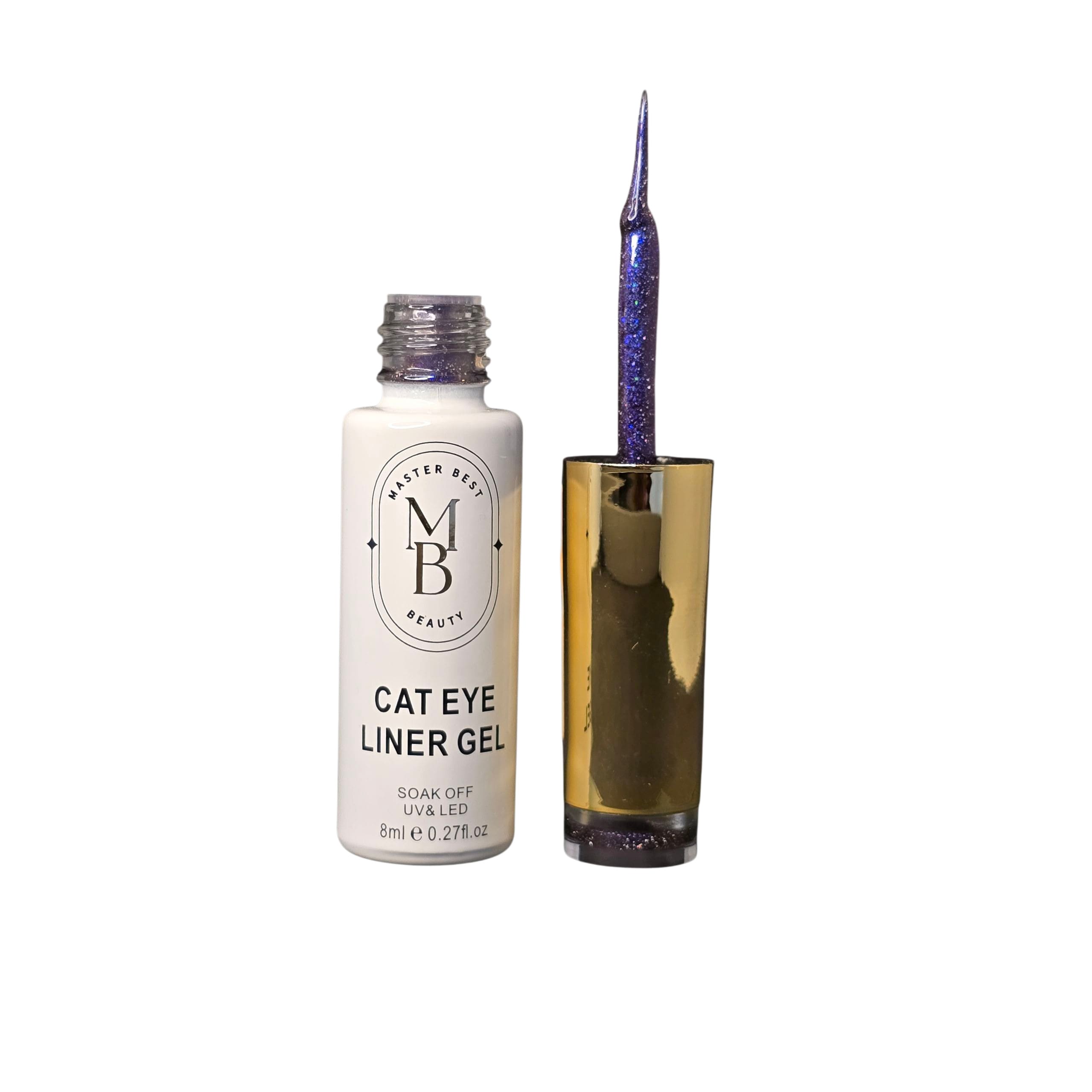 Masterbest şeffaf koyu indigo cat eye liner gel CE09 8ml