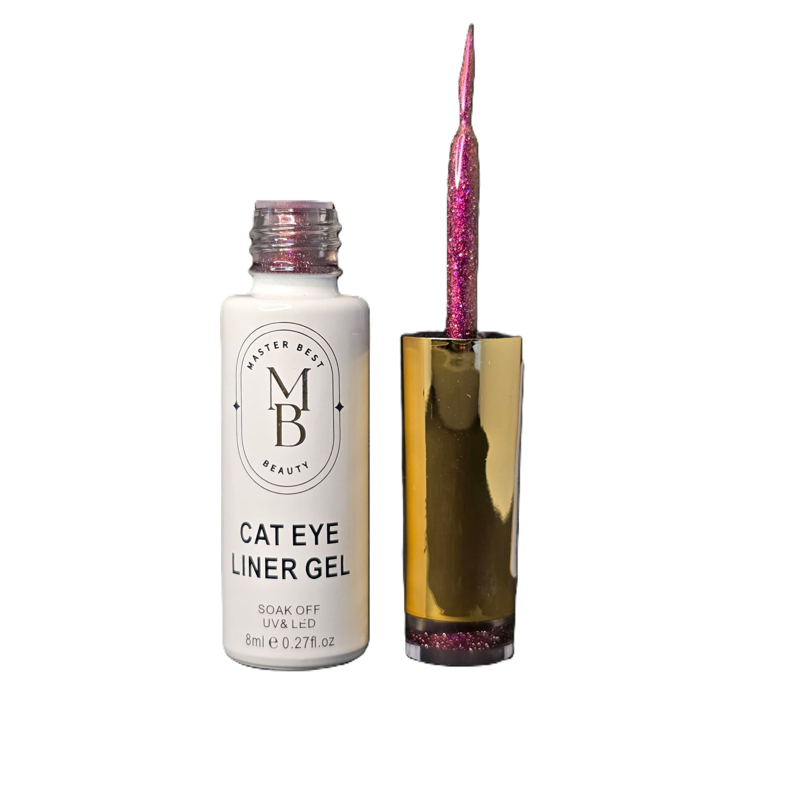 Masterbest şeffaf magenta pembe cat eye liner gel CE12 8ml