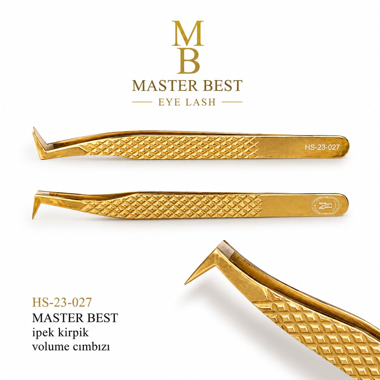 Masterbest HS-23-027 i̇pek kirpik volume cımbızı profesyonel kirpik aracı