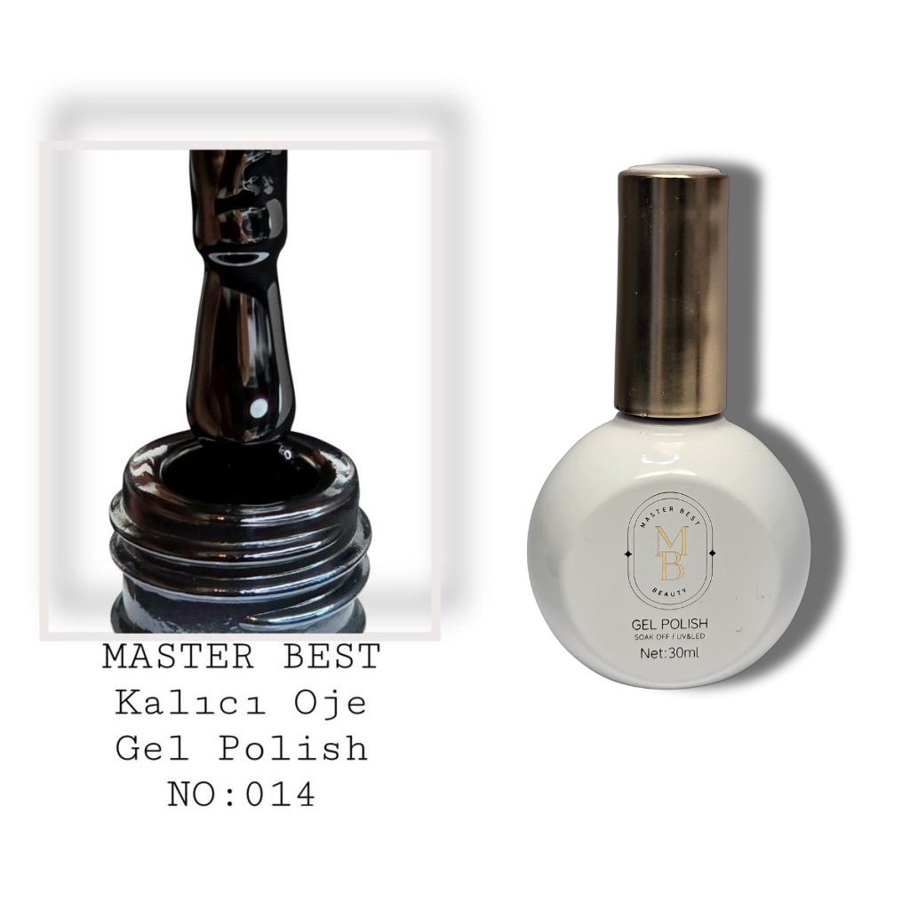 Masterbest kalıcı oje 30ml 014 siyah şişe