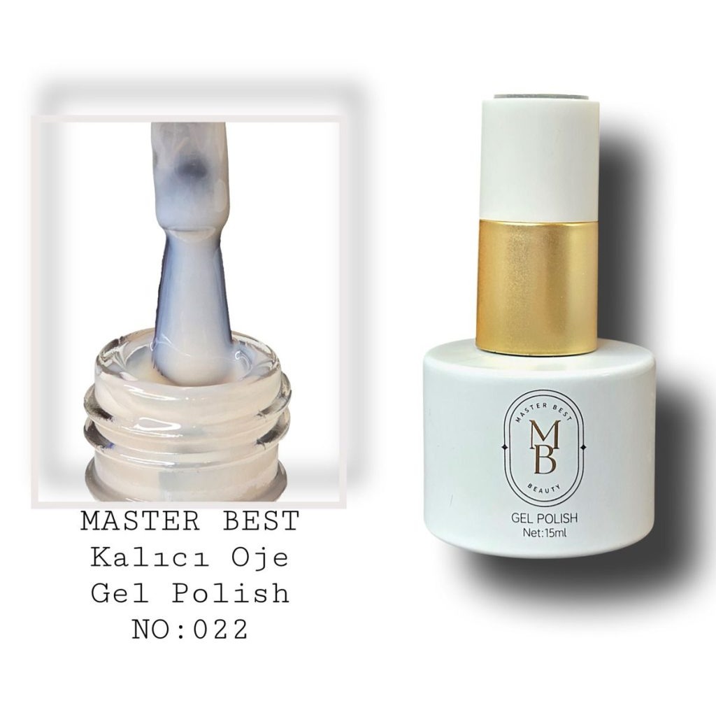 Masterbest kalıcı oje 15ml 022 süt beyazı şişe