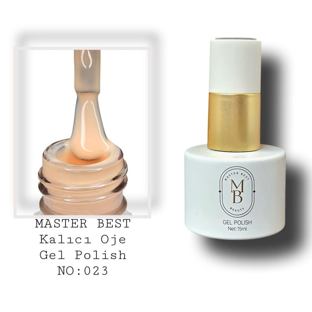 Masterbest kalıcı oje 15ml 023 nude şeftali şişe