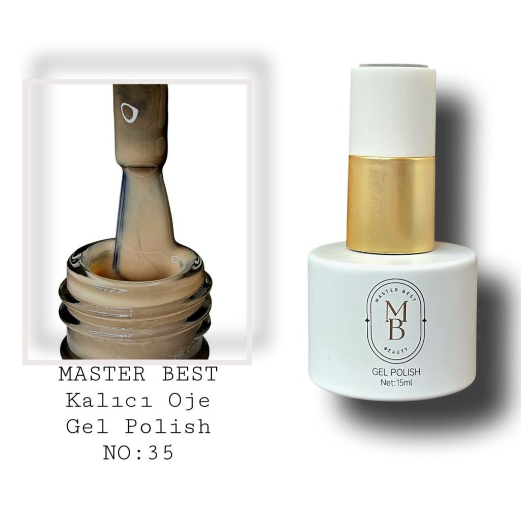 Masterbest kalıcı oje 15ml 035 karamel bej şişe