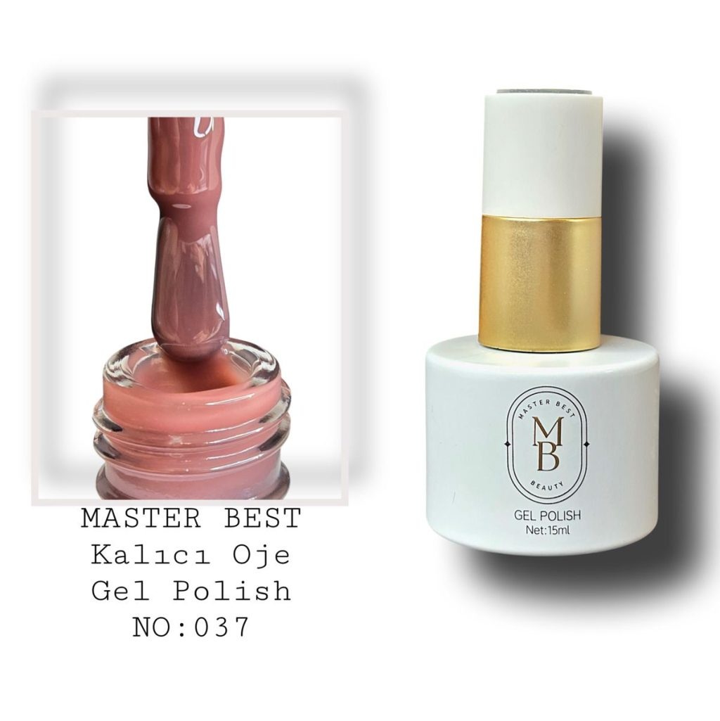 Masterbest kalıcı oje 15ml 037 gül kahve şişe