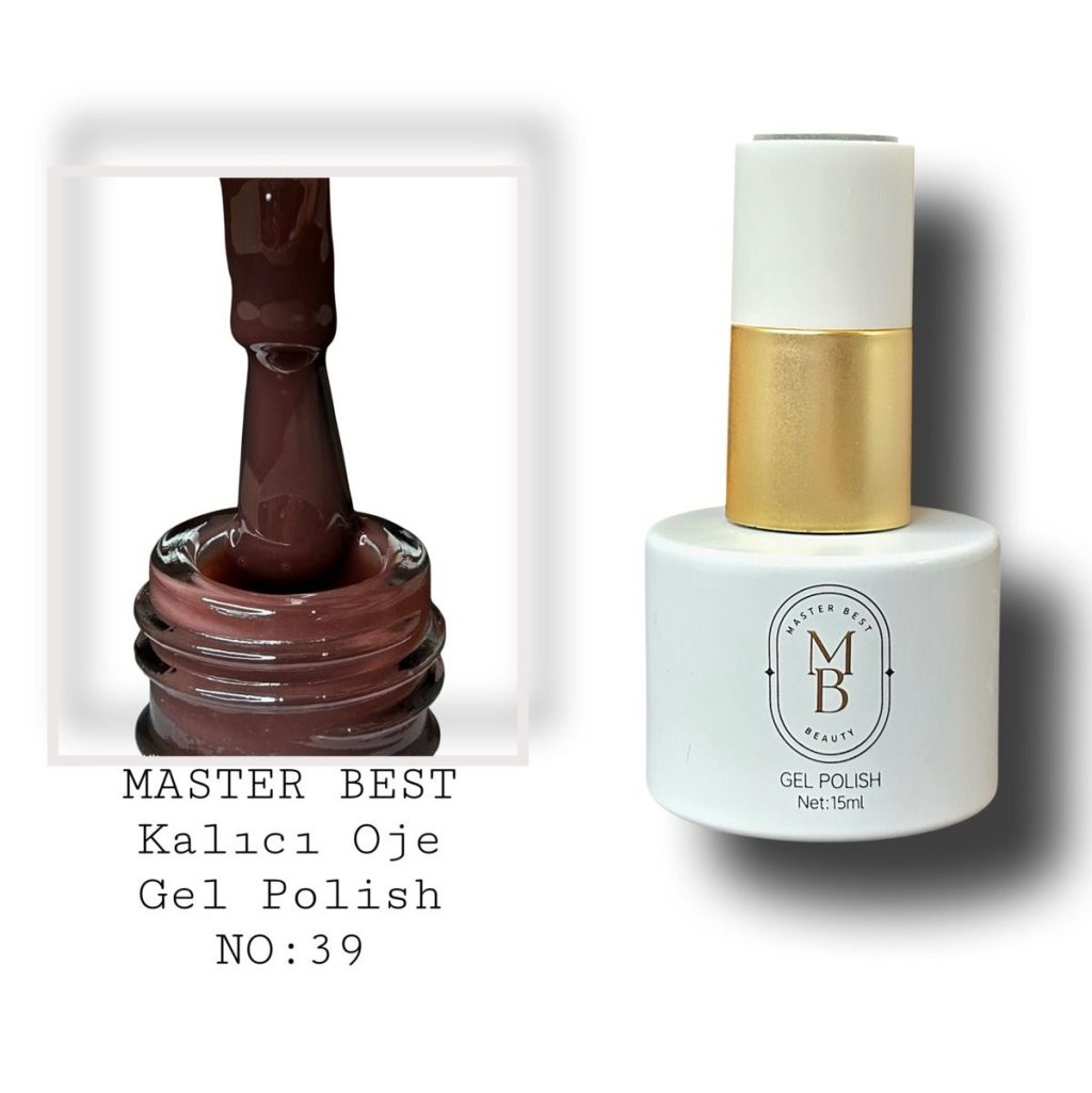Masterbest kalıcı oje 15ml 039 koyu bordo gül şişe