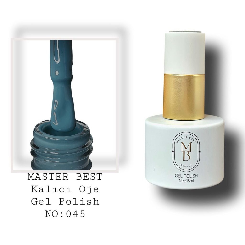 Masterbest kalıcı oje 15ml 045 orta turkuaz şişe