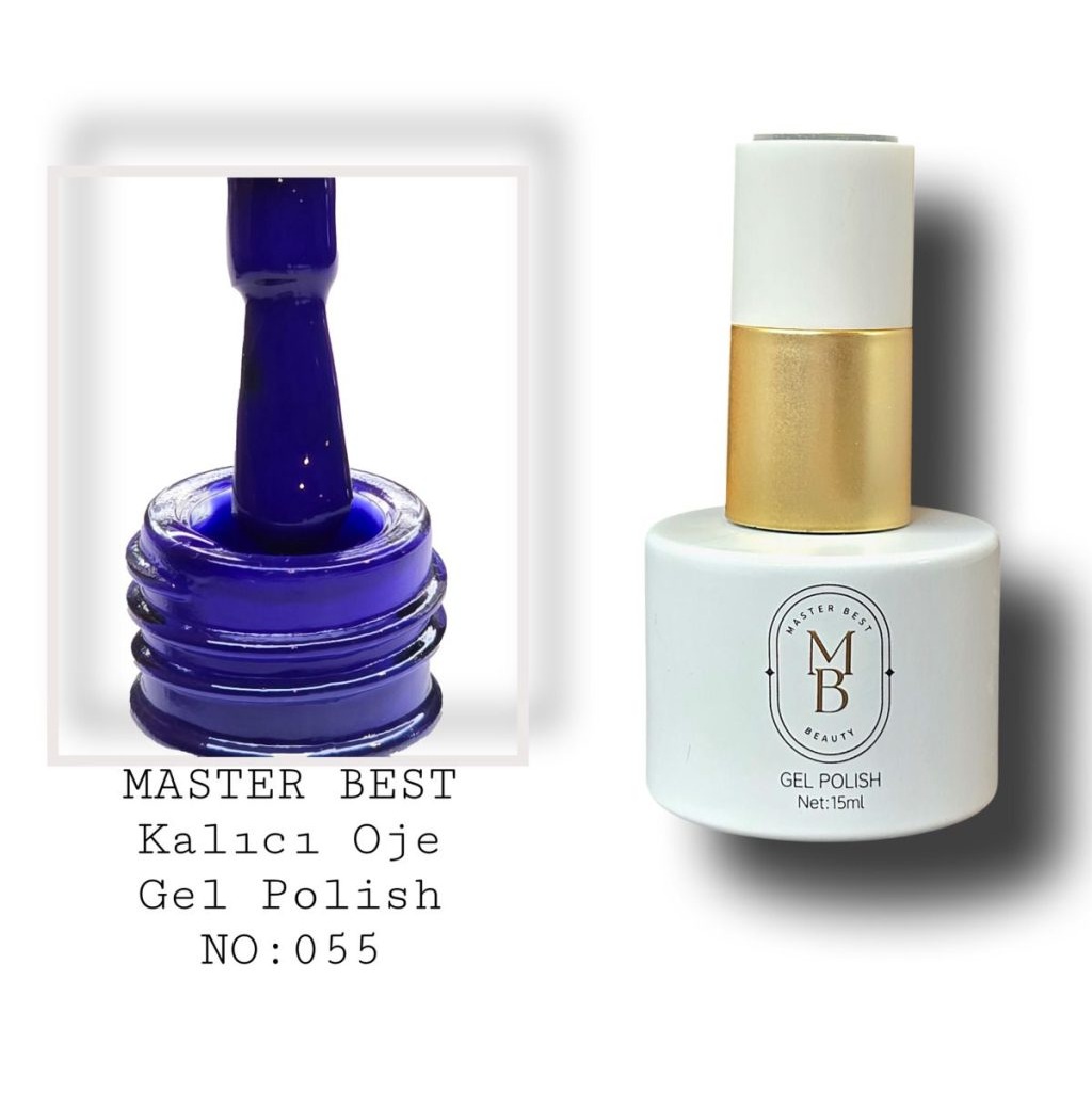 Masterbest kalıcı oje 15ml 055 elektrik mavisi şişe