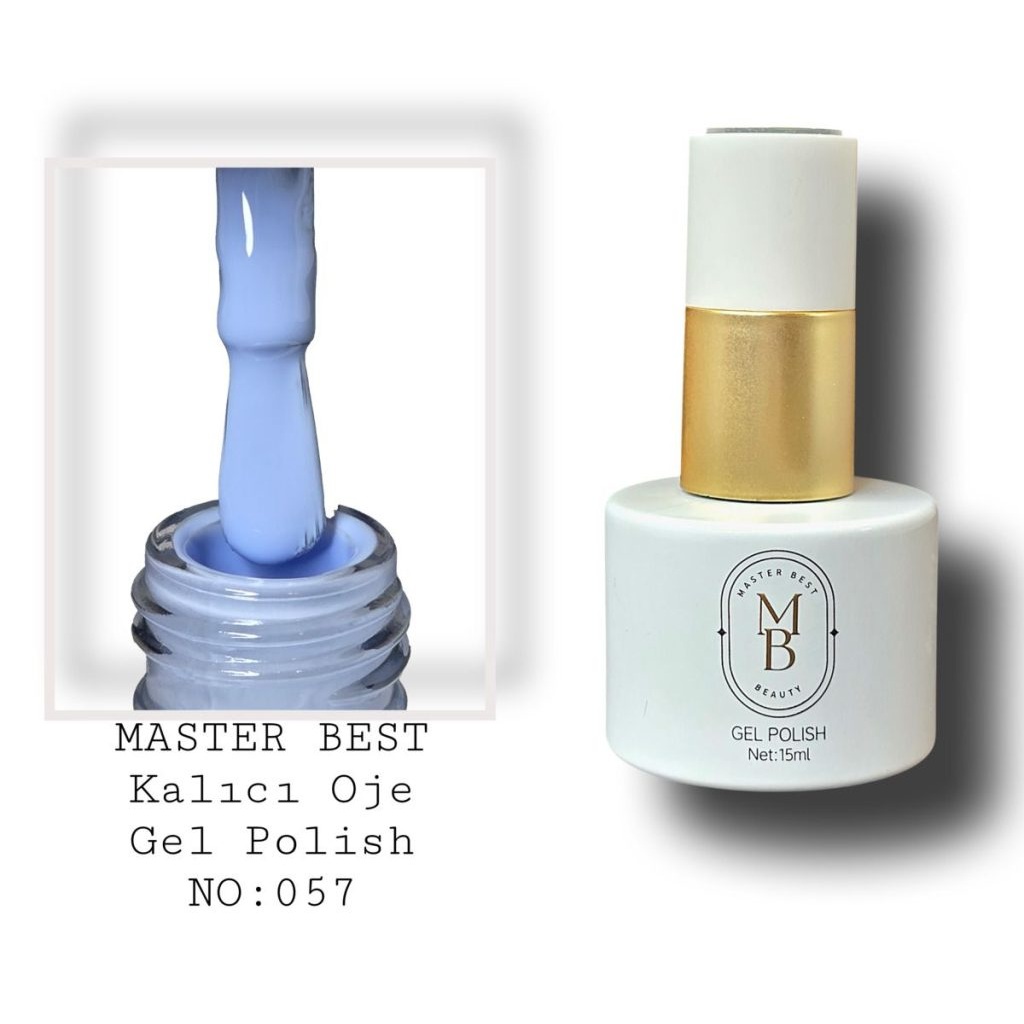 Masterbest kalıcı oje 15ml 057 açık lavander mavi şişe