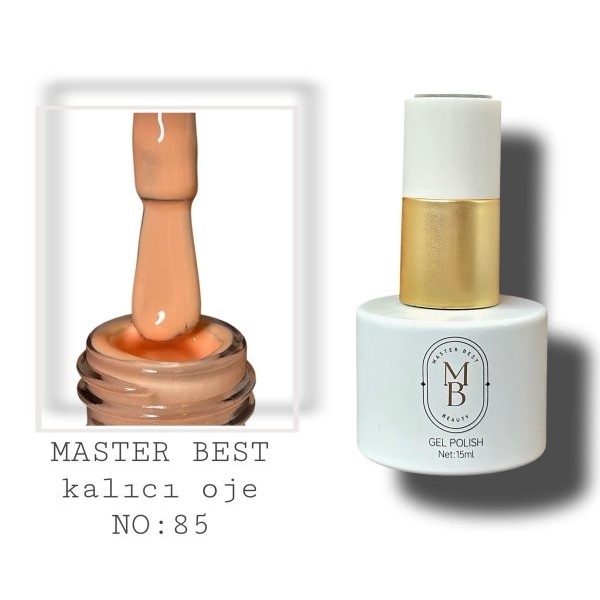 Masterbest kalıcı oje 15ml 085 açık şeftali şişe
