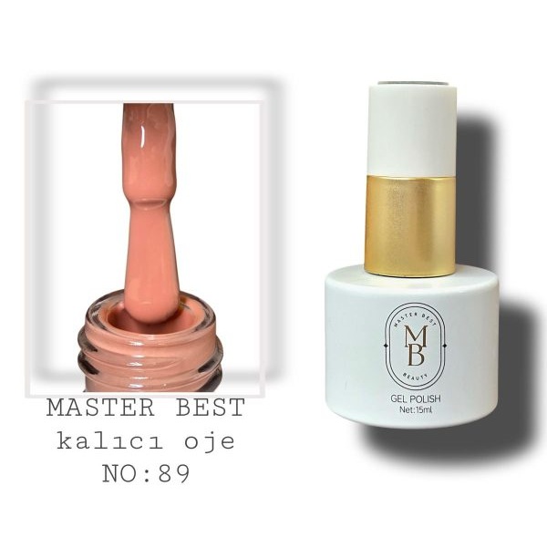 Masterbest kalıcı oje 15ml 089 sıcak nude gül şişe