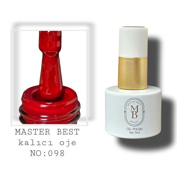 Masterbest kalıcı oje 15ml 098 derin bordo şişe