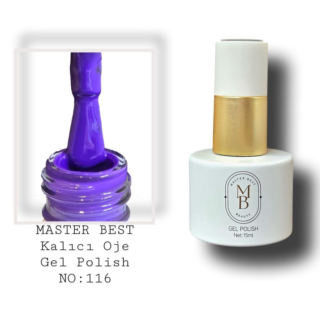 Masterbest kalıcı oje 15ml 116 koyu canlı mor şişe