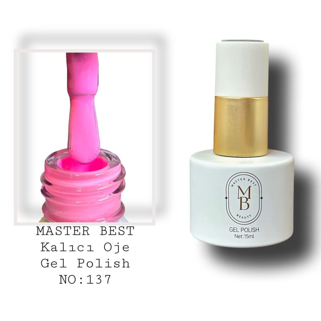 Masterbest kalıcı oje 15ml 137 canlı magenta pembe şişe