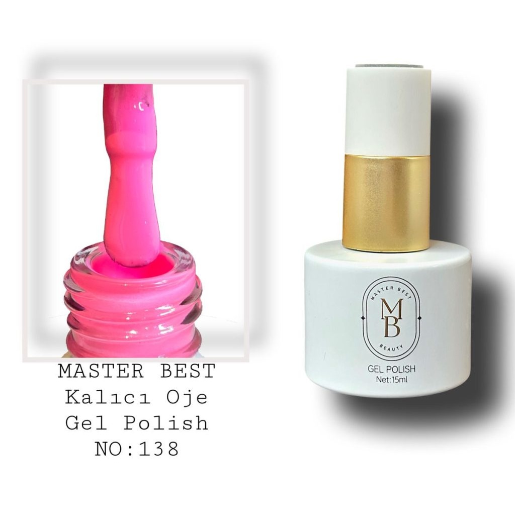 Masterbest kalıcı oje 15ml 138 neon fuşya pembe şişe