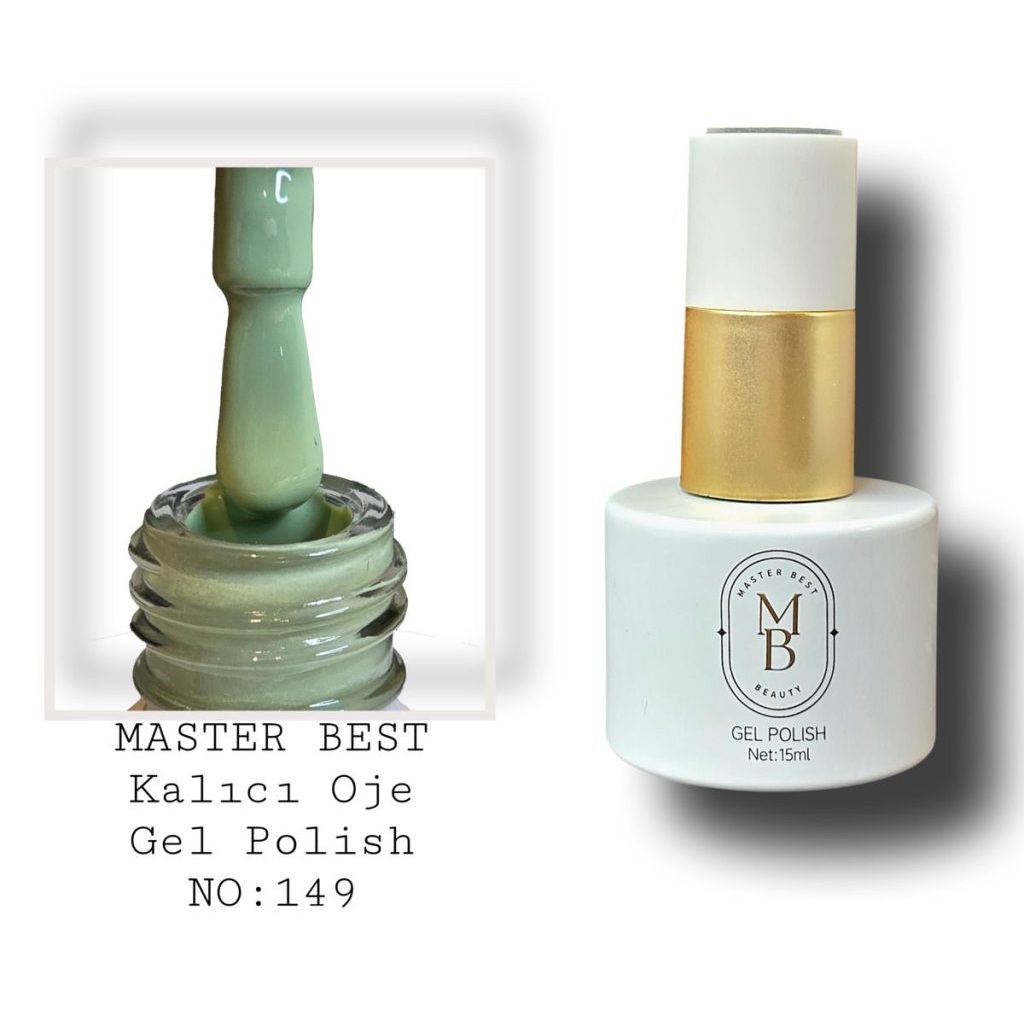 Masterbest kalıcı oje 15ml 149 soft adaçayı yeşil şişe