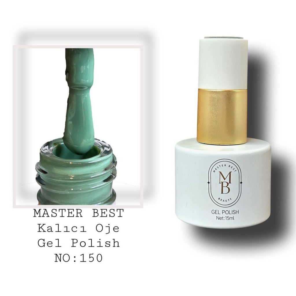 Masterbest kalıcı oje 15ml 150 orta koyu adaçayı yeşil şişe