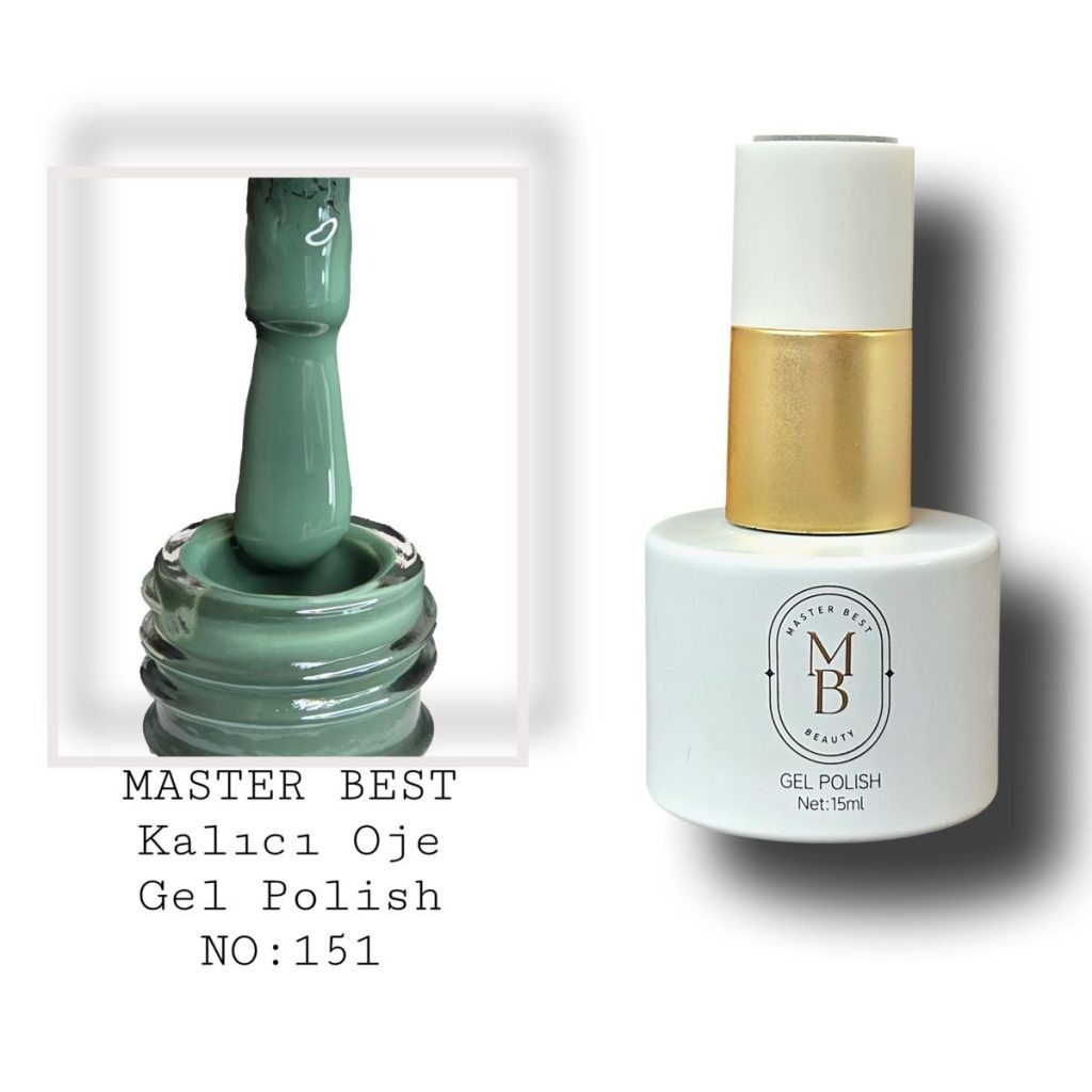Masterbest kalıcı oje 15ml 151 koyu turkuaz yeşil şişe