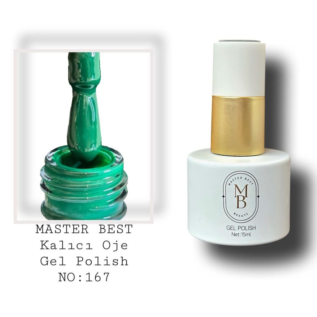 Masterbest kalıcı oje 15ml 167 koyu orman yeşili şişe