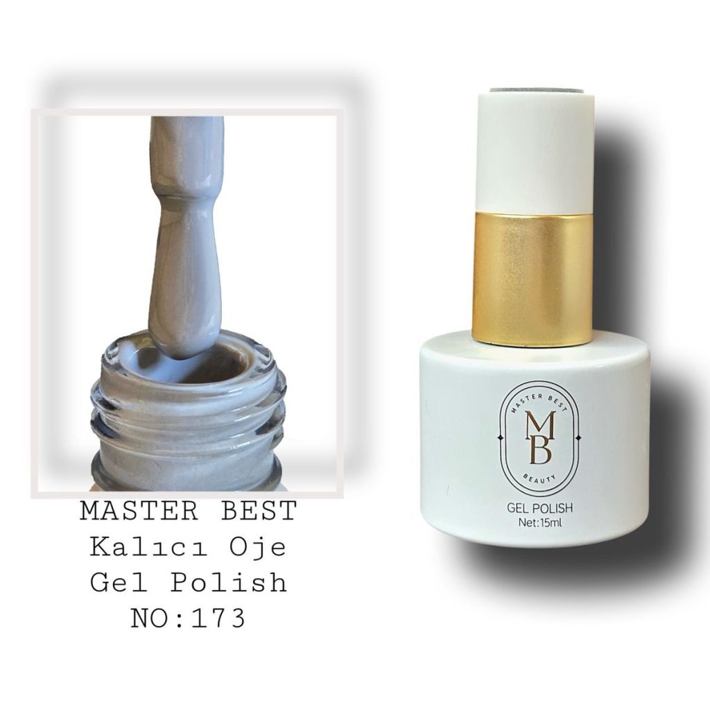 Masterbest kalıcı oje 15ml 173 orta serin mavi gri şişe