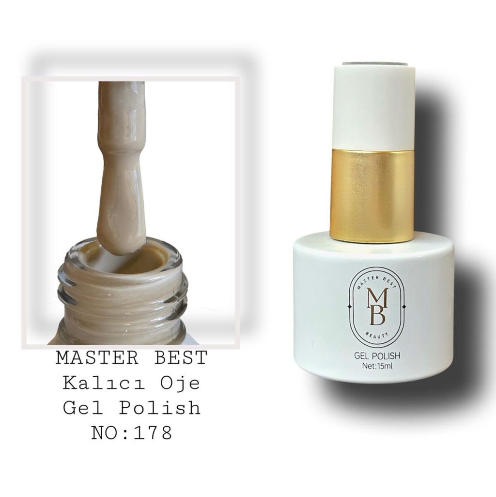 Masterbest kalıcı oje 15ml 178 sıcak kum ten bej şişe