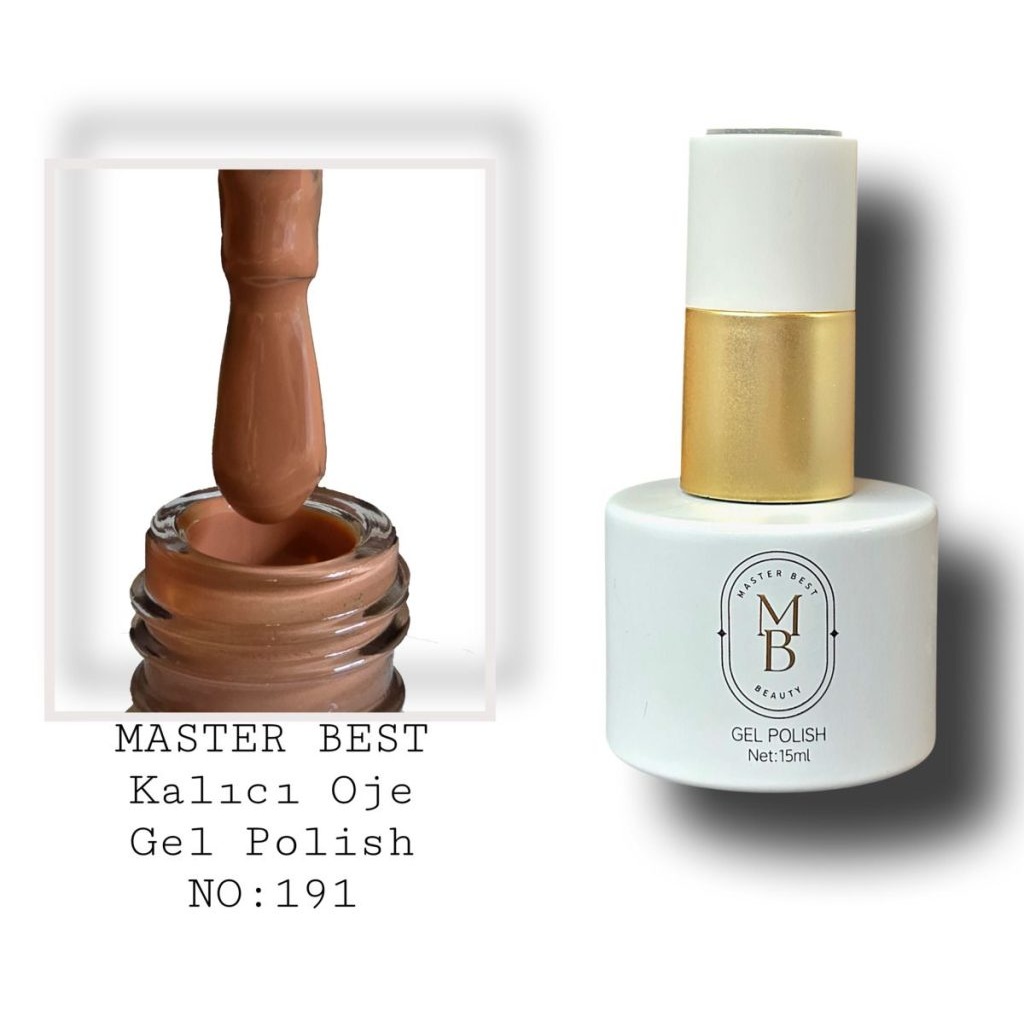 Masterbest kalıcı oje 15ml 191 sıcak orta karamel kahve şişe