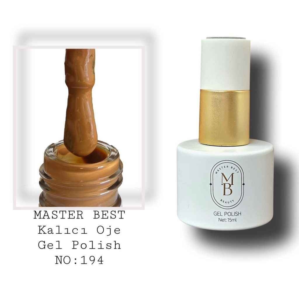 Masterbest kalıcı oje 15ml 194 koyu sıcak karamel kahve şişe