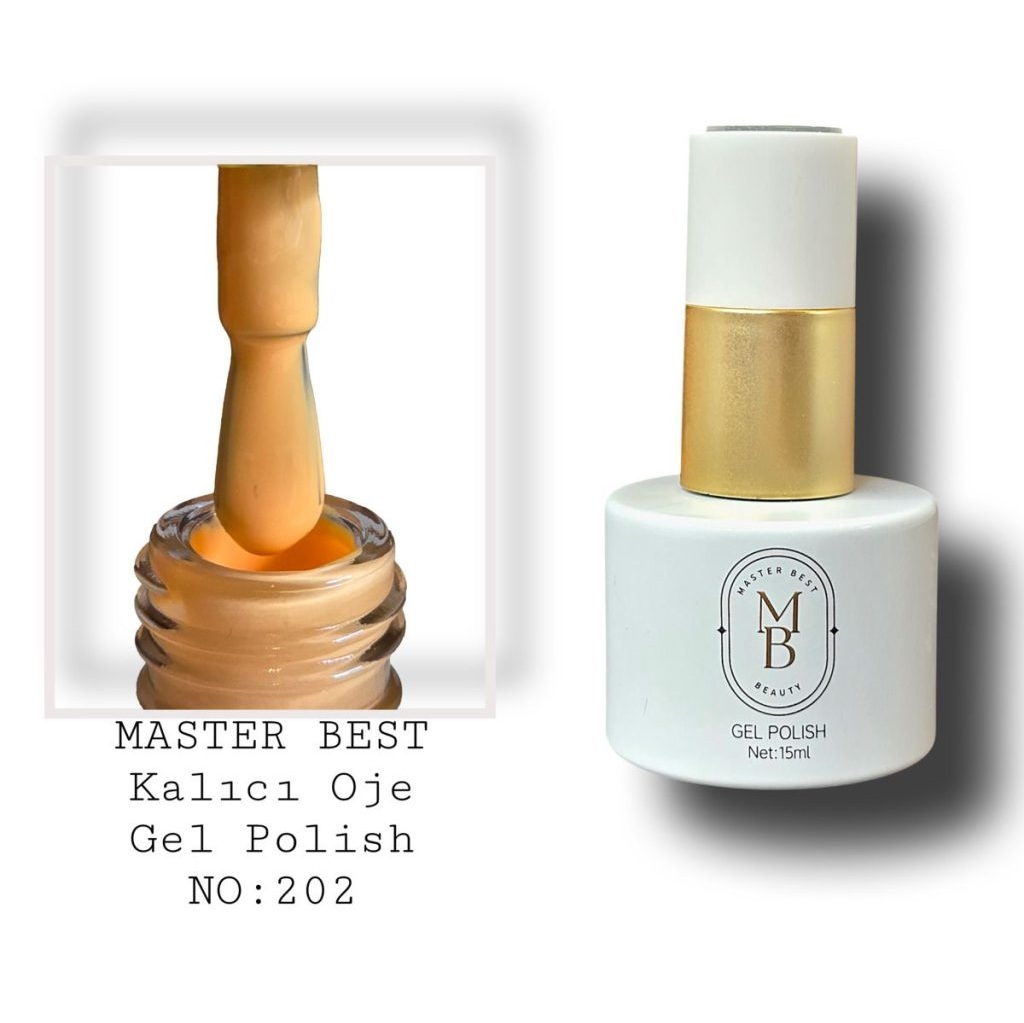 Masterbest kalıcı oje 15ml 202 pastel turuncu şişe