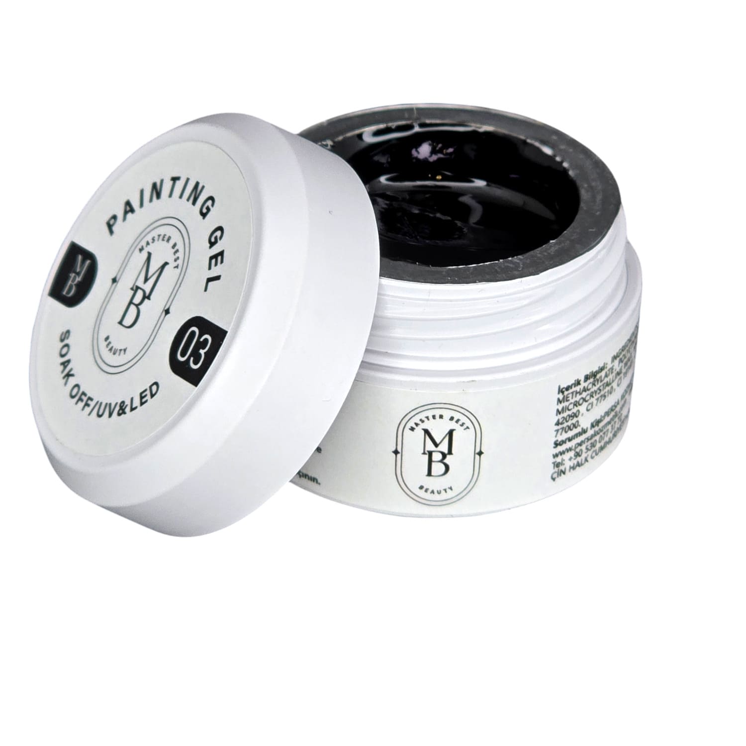 Masterbest siyah painting gel pg03 50ml
