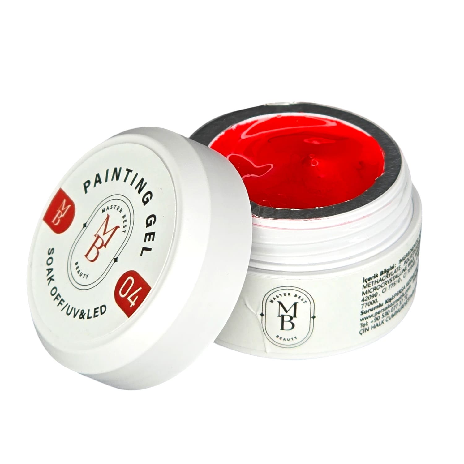 Masterbest kırmızı painting gel pg04 50ml