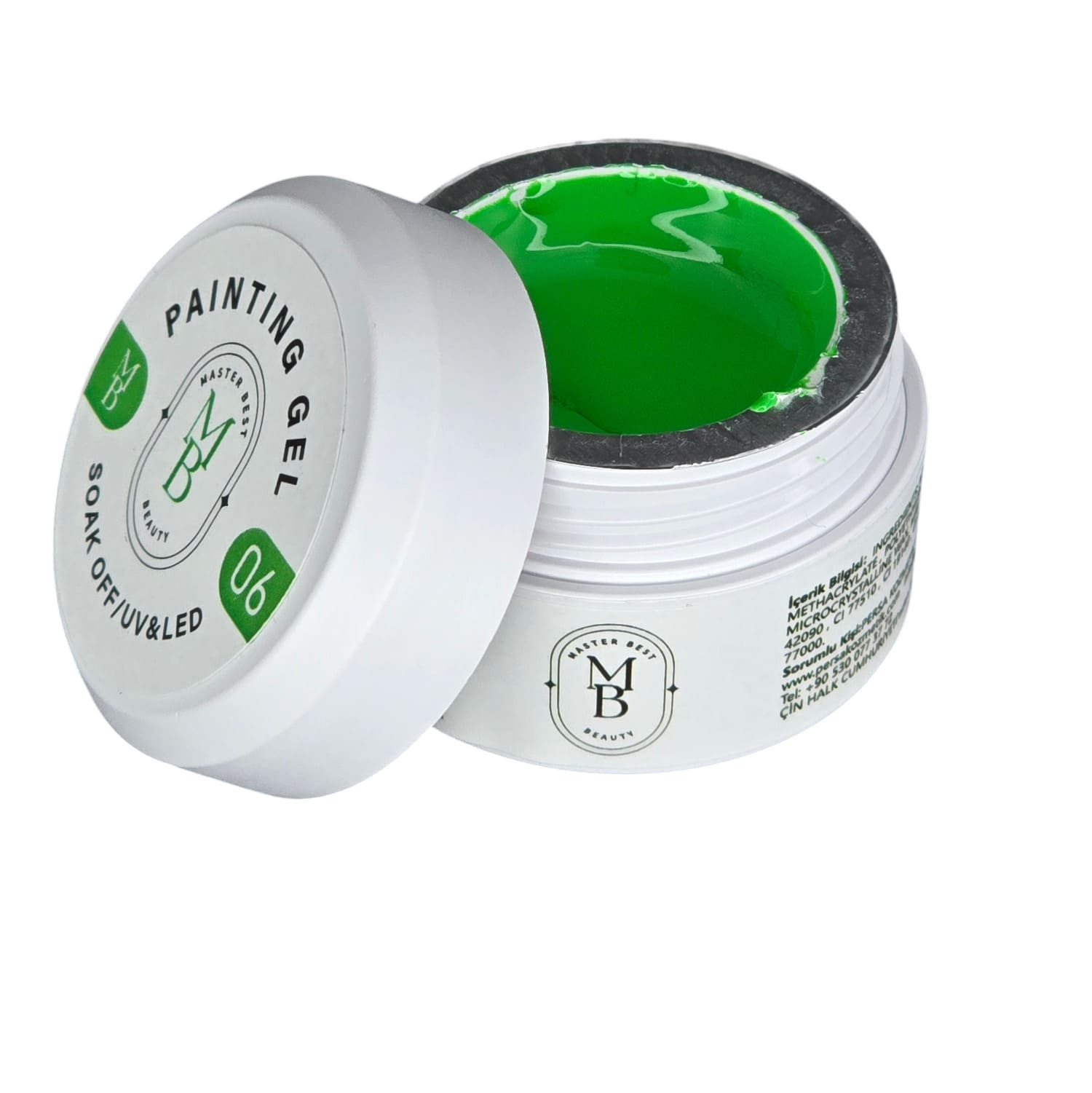 Masterbest yeşil painting gel pg06 50ml