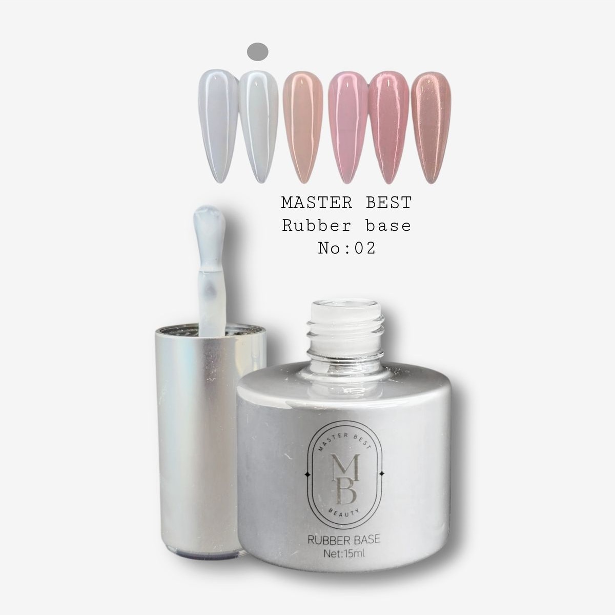 Masterbest milky white rubber base r02 15ml