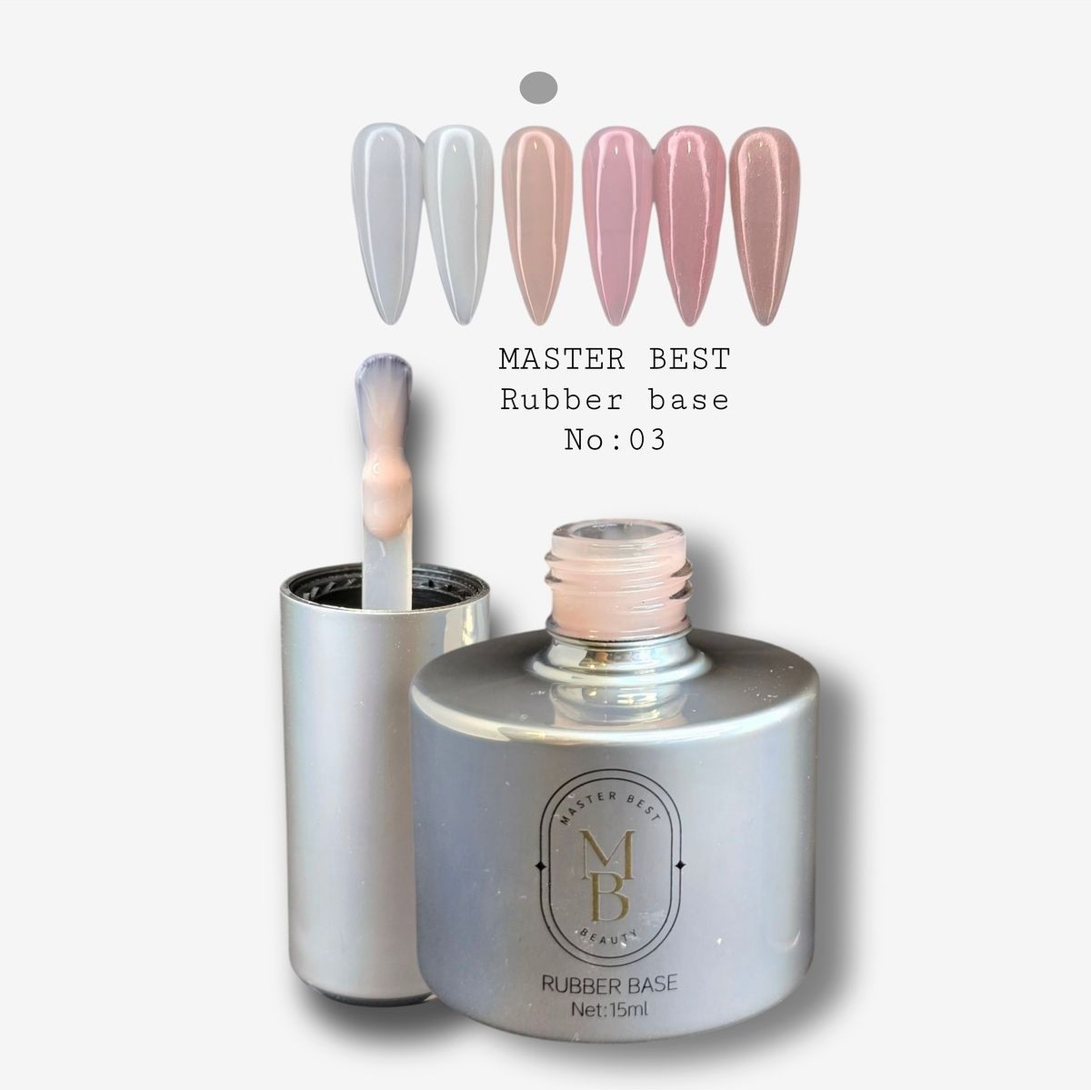 Masterbest şeftali rubber base r03 15ml