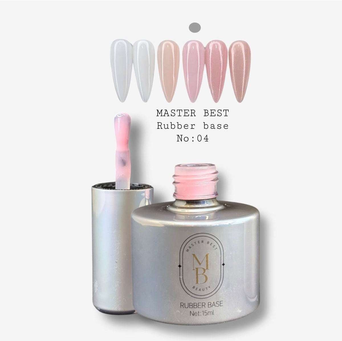 Masterbest açık pembe rubber base r04 15ml