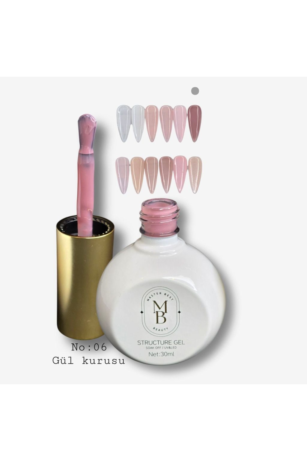 Masterbest gül kurusu yapılandırıcı jel S06 30ml