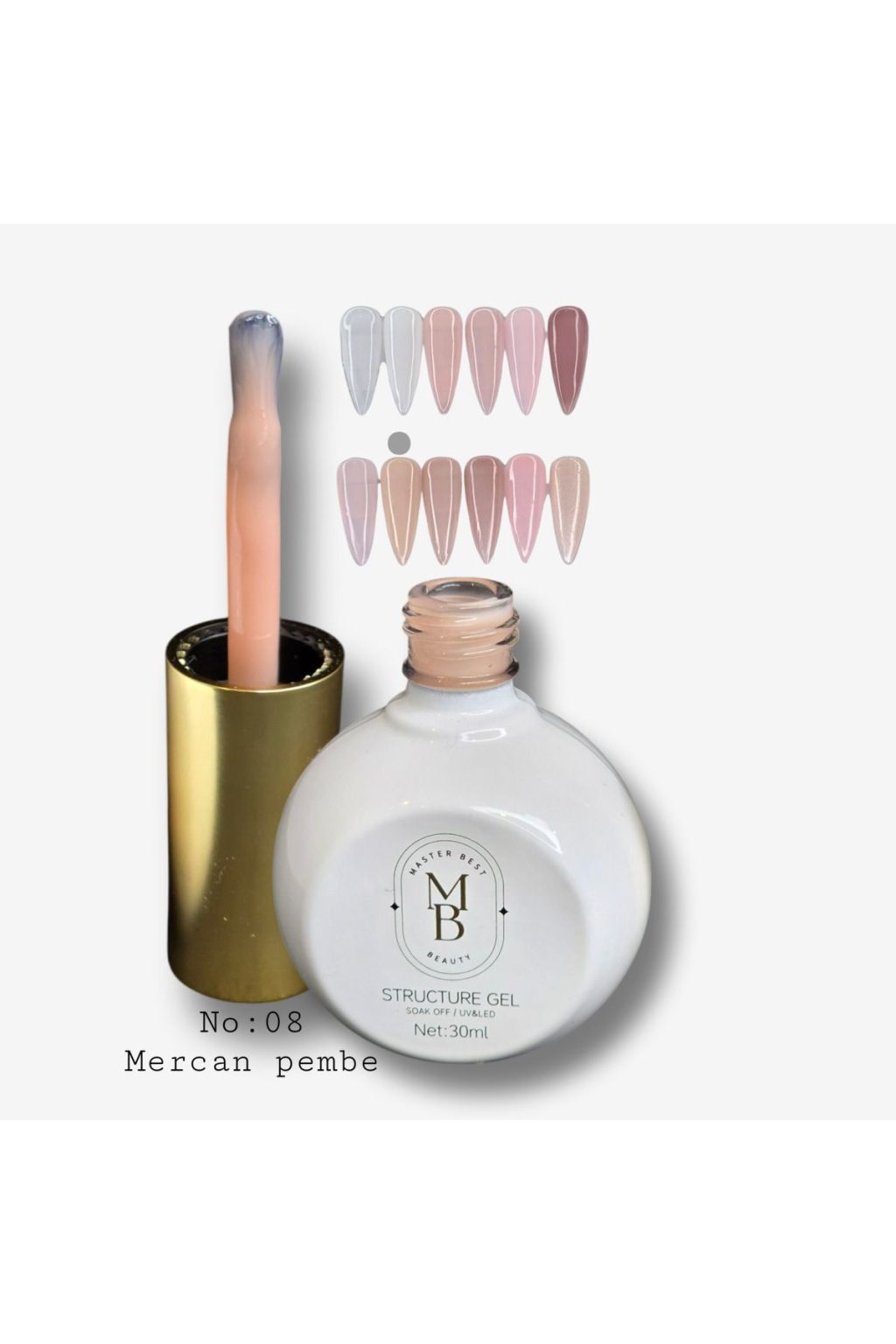 Masterbest mercan pembe yapılandırıcı jel S08 30ml
