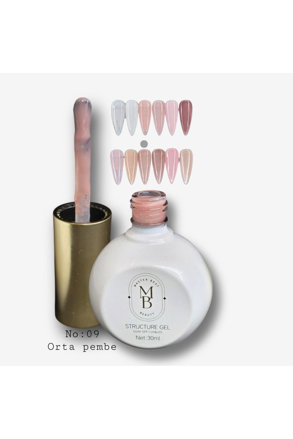 Masterbest orta pembe yapılandırıcı jel S09 30ml