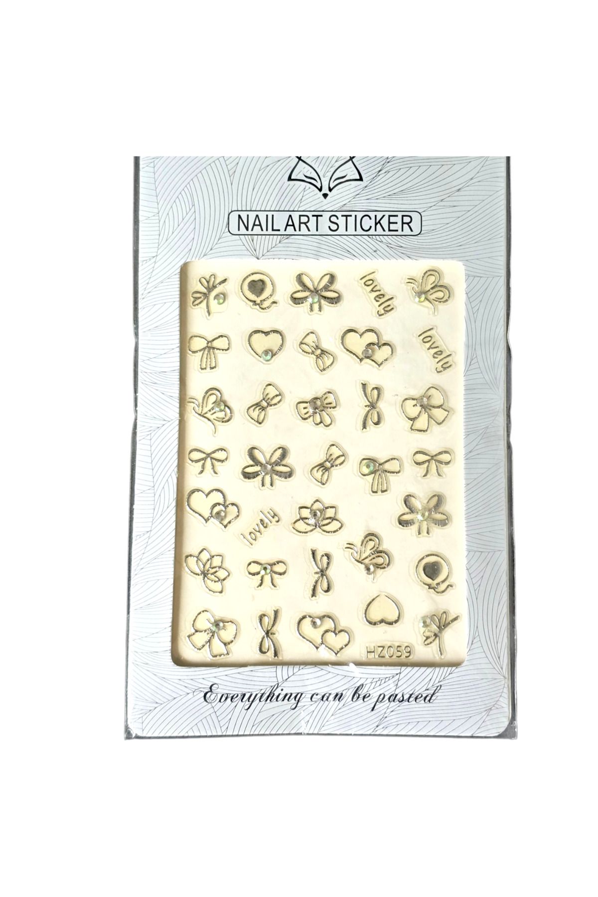 Nail Art Süsleme Sticker Taşlı 07