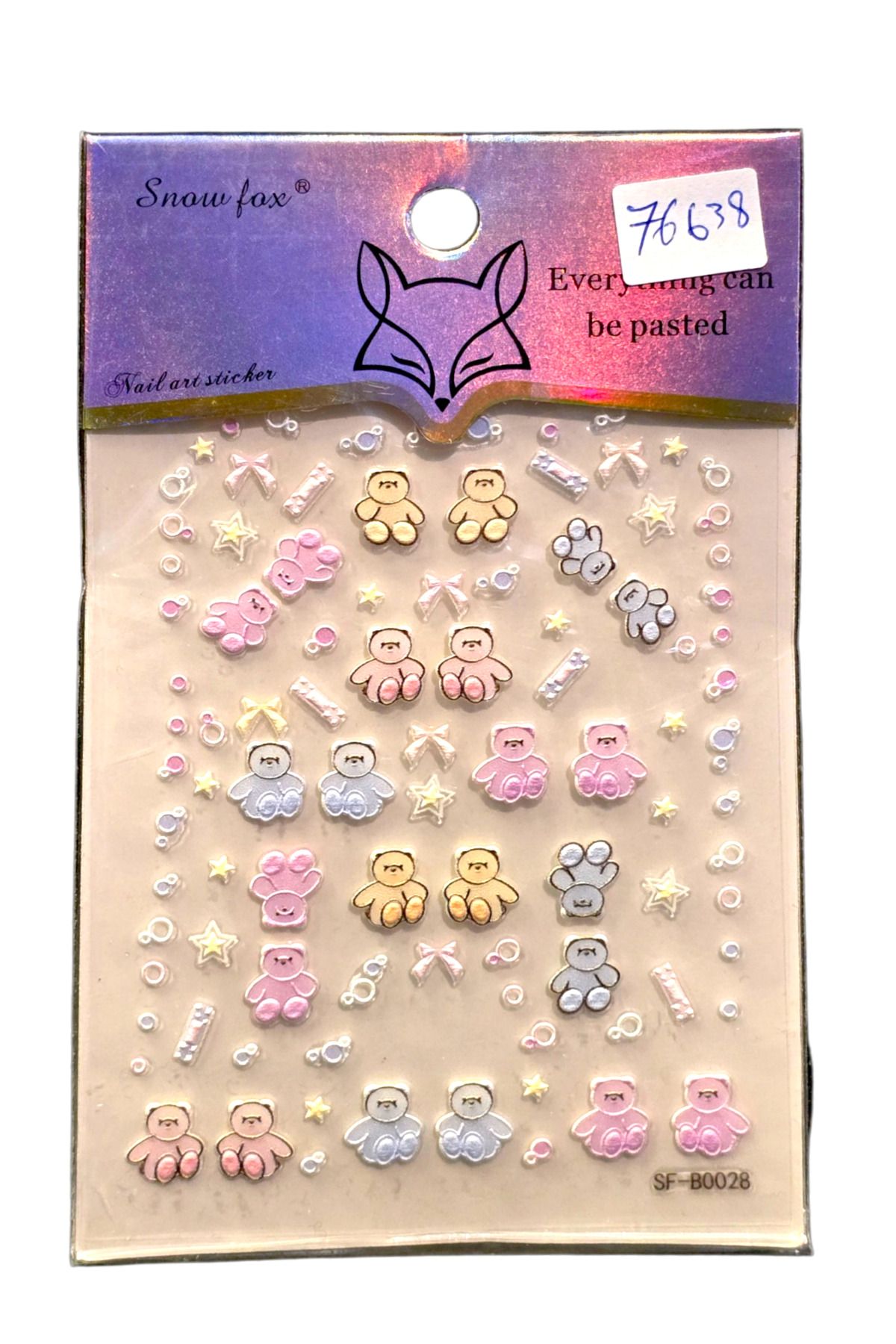 Nail Art Süsleme Sticker Taşlı 12