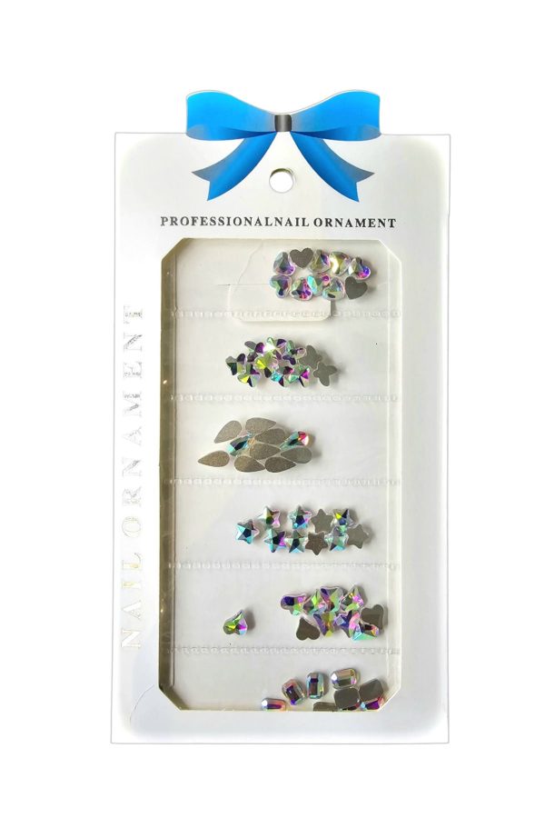 Nail Art Süsleme 6 Farklı Boyut Kristal 08